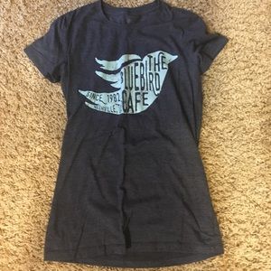 blue bird cafe tee